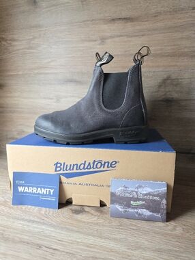 Blundstone 1910 Steel Grey Suede Chelsea Boots | Size 5.5 (AU/UK)